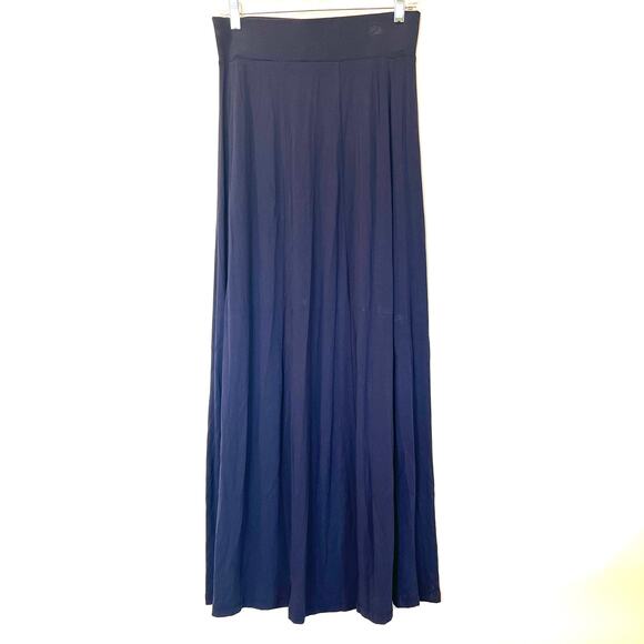 Camaïeu knit maxi skirt navy small elastic waist - Picture 1 of 6